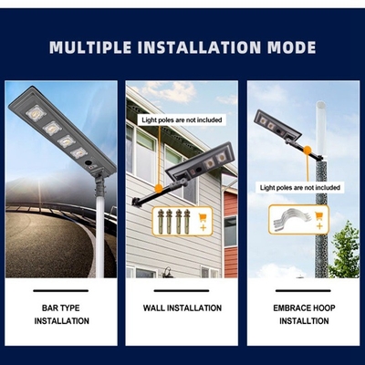 150lm/w 3000K - 6500K Solar LED Street Light With Lithium Iron Phosphate Battery